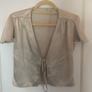 Brandy Melville Leesa Silk Top